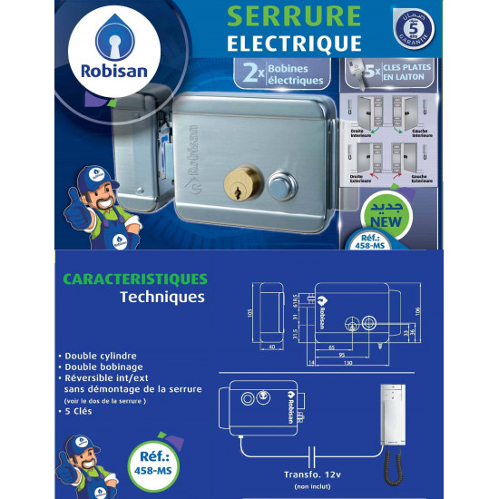 Serrure Electrique Robisan 558MS